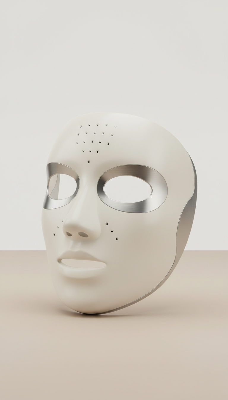 LED light therapy mask with adjustable intensity